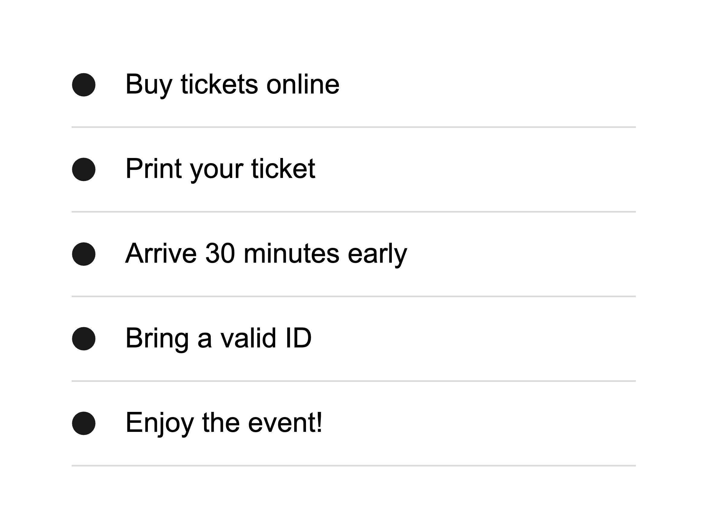 Use two or more items in a list